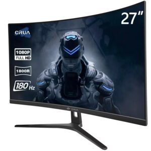 CRUA 27" 165Hz/180Hz Curved Gaming Monitor - FHD 1080P